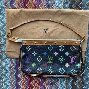 AUTHENTIC Louis Vuitton Monogram Multicolor Pochette